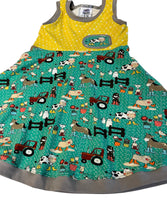 Farm Friends Tunic/Dress Size 3-6 Y - Ready to Ship- Grow With Me Spring