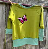 Spring Garden Grow With Me Raglan *Size variants fits 3M to 16 Youth * Handmade Adjustable Appliqué