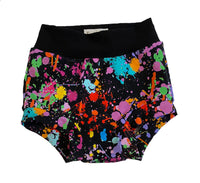 Paint Splatter Bummies - Sizes 2 & 3 - Ready to Ship! Summer Colorful Rainbow Spring Shorts