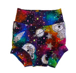 Rainbow Unicorn Bummies, Sizes 0-3 months - Ready To Ship - Stars Moon Handmade Spring Summer Shorts Gift