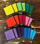 Rainbow Squares Matching Game - Set of 10 Colors with Bag - Memory Montessori Washable Kids Toddler
