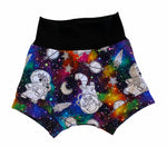 Unicorn Galaxy Boy Shorties size 18-24 Months RTS  - Spring Summer Shorts Rainbow Stars Ready to Ship